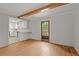 Bright living area with hardwood floors, complemented by white cabinets and plenty of natural light at 230 Oakridge Se Dr, Cartersville, GA 30121