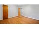Bedroom with hardwood floors and access to bathroom at 3047 Hudson Ct, Decatur, GA 30033