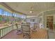 Inviting covered deck with wood floors and decorative ceiling fan, perfect for outdoor dining at 3140 Thoreau Ct, Loganville, GA 30052