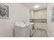 Bright laundry room with modern appliances, granite countertops and custom cabinets at 3834 Chamblee Dunwoody Rd, Atlanta, GA 30341