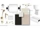 A secondary bathroom featuring a shower, faucet, cabinet, counter, and flooring and tub wall tiles at 1115 Ralph Ne Rd, Atlanta, GA 30324