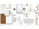 A primary bathroom features a tub, vanity, shower, sink, mirror, and tile at 1115 Ralph Ne Rd, Atlanta, GA 30324