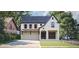 Charming two-story home featuring a blend of stone and siding, complemented by an attached two-car garage and landscaped front yard at 1115 Ralph Ne Rd, Atlanta, GA 30324