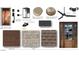 Selection of exterior materials, including siding, brick, roofing, and hardware, for a cohesive design at 1115 Ralph Ne Rd, Atlanta, GA 30324