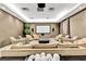 Home theater room with comfortable seating and a large screen for entertainment at 2881 Peachtree Ne Rd # 1202, Atlanta, GA 30305