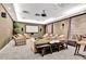 Cozy theater room with ample seating arrangements and a modern projector setup at 2881 Peachtree Ne Rd # 1202, Atlanta, GA 30305