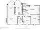 Detailed main floor plan showcasing the layout of the kitchen, living spaces, bedrooms, and bathrooms at 405 Forest Valley Road, Sandy Springs, GA 30342