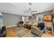 Finished basement Gathering room with carpet, natural light, and ample space for recreation at 405 Forest Valley Road, Sandy Springs, GA 30342