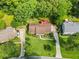 An overhead view of the home, showcasing the landscaping and neighborhood at 621 Windgrove Se Rd, Marietta, GA 30067