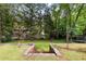 A wide shot of the flat backyard at 621 Windgrove Se Rd, Marietta, GA 30067