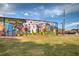 Colorful 'Greetings From Conyers' mural on a brick building, enhancing the town's charm at 938 Lost Valley Se Dr, Conyers, GA 30094
