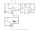 Architectural floor plans showing the arrangement of rooms on all three levels of the property at 1975 Fairway Close Ter, Lawrenceville, GA 30043