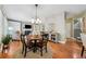 Inviting living room with wood floors, a fireplace, and a view of the backyard at 1975 Fairway Close Ter, Lawrenceville, GA 30043