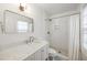 Modern bathroom featuring subway tile shower, and marble countertop at 380 Lamplighter Se Ln, Marietta, GA 30067