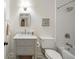 Stylishly updated bathroom features a tub and marble countertop at 380 Lamplighter Se Ln, Marietta, GA 30067