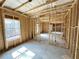 Unfinished room showing stud framing, a large window, and an open concept with plenty of space and natural light at 66 Pine Creek Ct, Dallas, GA 30157