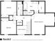 Second floor plan highlighting bedrooms, bathrooms, laundry, and primary bedroom at 1981 Sumter Ct, Lawrenceville, GA 30044