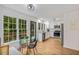 Bright eat-in kitchen with stainless appliances, white cabinets and backyard view at 1981 Sumter Ct, Lawrenceville, GA 30044
