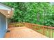 Spacious wood deck overlooking a lush, green backyard, perfect for outdoor entertaining and relaxation at 2210 Chrysler Ne Ter, Atlanta, GA 30345