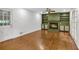 Spacious living room with fireplace, built-in shelves, and wood floors at 2210 Chrysler Ne Ter, Atlanta, GA 30345