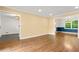 Open living area with hardwood floors, recessed lighting and white trim at 2210 Chrysler Ne Ter, Atlanta, GA 30345