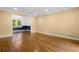 Spacious living room featuring hardwood floors and neutral paint at 2210 Chrysler Ne Ter, Atlanta, GA 30345
