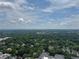 Sweeping aerial view showcases city landscape against a backdrop of blue skies with scattered clouds at 855 Peachtree Ne St # 2913, Atlanta, GA 30308