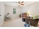 Bright bedroom with carpet, window, and comfortable sitting area at 860 The Cir, Lawrenceville, GA 30043