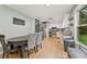Eat in kitchen features stainless steel appliances and is lit by natural light at 860 The Cir, Lawrenceville, GA 30043