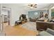 Inviting living room with wood floors, comfortable seating, and neutral walls at 860 The Cir, Lawrenceville, GA 30043