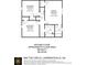 Second floor plan boasting a primary bedroom, two secondary bedrooms, and a full bath at 860 The Cir, Lawrenceville, GA 30043