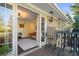 Outdoor balcony with seating, offering a view of the neighborhood, and access to the living area at 869 Briarcliff Ne Rd # B20, Atlanta, GA 30306