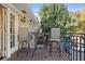 Balcony with table and chairs providing outdoor seating and neighborhood view at 869 Briarcliff Ne Rd # B20, Atlanta, GA 30306