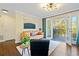 Comfortable living room with balcony access through glass doors, bright natural light at 869 Briarcliff Ne Rd # B20, Atlanta, GA 30306