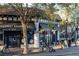 Charming doughnut shop exterior with outdoor seating and ample bike parking at 869 Briarcliff Ne Rd # B20, Atlanta, GA 30306