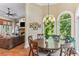 Charming breakfast nook with large windows, hardwood floors, and views of the backyard at 443 Langley Oaks Dr, Marietta, GA 30067