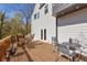 Beautiful wooden deck with outdoor seating at 10845 Shallowford Rd, Roswell, GA 30075