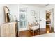 Elegant bathroom leading to the main bedroom, showcasing chic fixtures and stylish decor at 1329 W Nancy Creek Ne Dr, Brookhaven, GA 30319