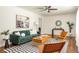 Inviting living room with hardwood floors, stylish furniture, and abundant natural light at 2041 Trailwood Rd, Decatur, GA 30032