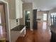 Open concept living room with hardwood floors and a fireplace at 2295 Amberbrook Lane Ln, Grayson, GA 30017