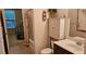 Bathroom with a shower/tub combo, vanity, and nautical decor at 3150 Woodwalk Se Dr # 3112, Atlanta, GA 30339