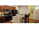 Stylish kitchen with stainless steel appliances, granite countertops and breakfast bar seating at 3150 Woodwalk Se Dr # 3112, Atlanta, GA 30339