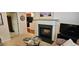 Comfortable living room with a fireplace at 3150 Woodwalk Se Dr # 3112, Atlanta, GA 30339