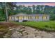 View of the front of the house at twilight, showcasing the yard and the front porch at 4060 Highway 81, Hampton, GA 30228
