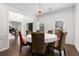 Dining room with hardwood floors and view into the foyer at 505 Stedford Lane, Duluth, GA 30097
