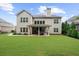 Beautiful home backyard with well-maintained lawn and patio, perfect for outdoor activities and relaxation at 4435 Manor Creek Dr, Cumming, GA 30040