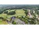 Aerial view featuring golf course, tennis courts, pool, and clubhouse offering recreational amenities at 6861 Louis Dr, Locust Grove, GA 30248