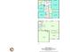 The detailed floor plan shows both the first and second floor, including bedrooms, bathrooms, and closets at 522 Evans Ln, Woodstock, GA 30188