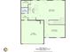 First floor plan showcasing the kitchen, living room, dining area, garage and other rooms at 522 Evans Ln, Woodstock, GA 30188