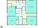 Floor plan of the second level showing the layout of bedrooms, bathrooms, and walk-in closets at 522 Evans Ln, Woodstock, GA 30188